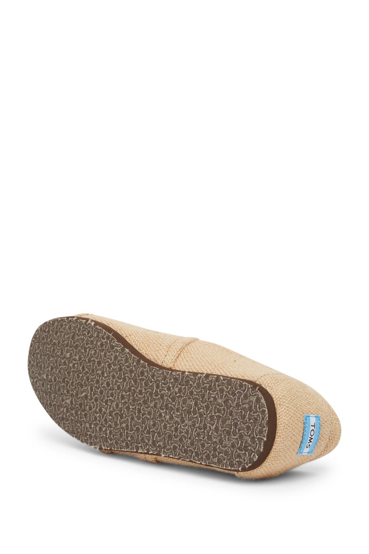 burlap slip on shoes