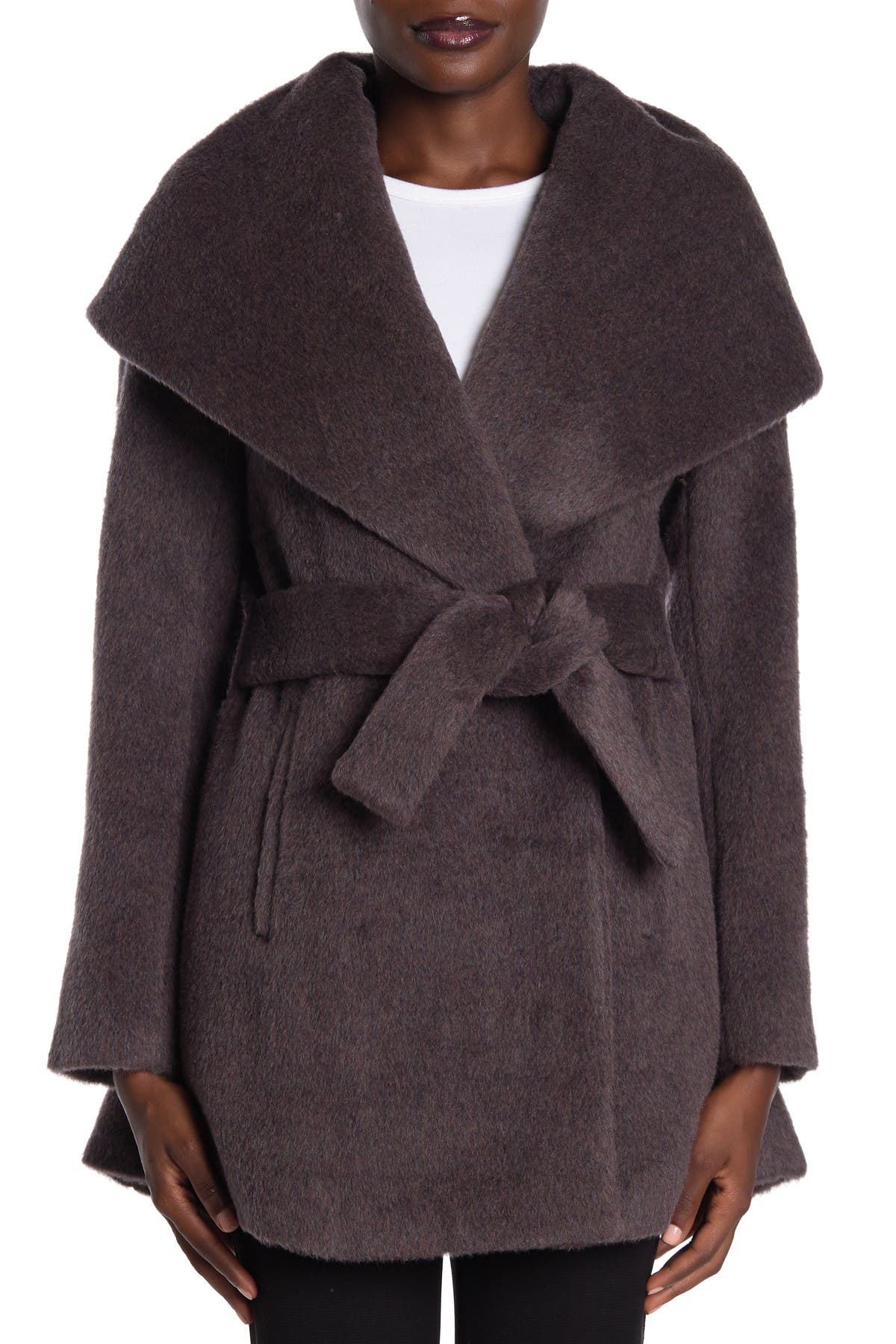 Trina Turk | Sheared Wool Blend Shawl Collar Coat | Nordstrom Rack