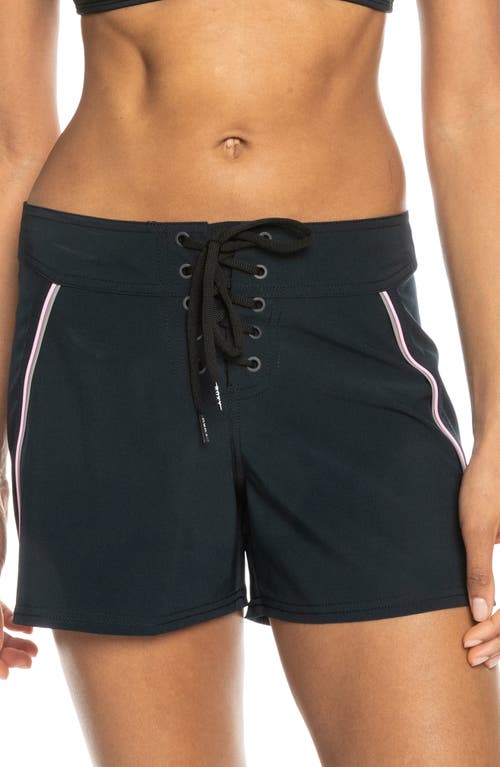 Roxy Pro The 93 Win Cover-up Shorts In Anthracite