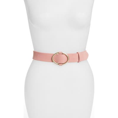 Rachel Parcell Oval Buckle Suede Belt, Size - (Nordstrom Exclusive)
