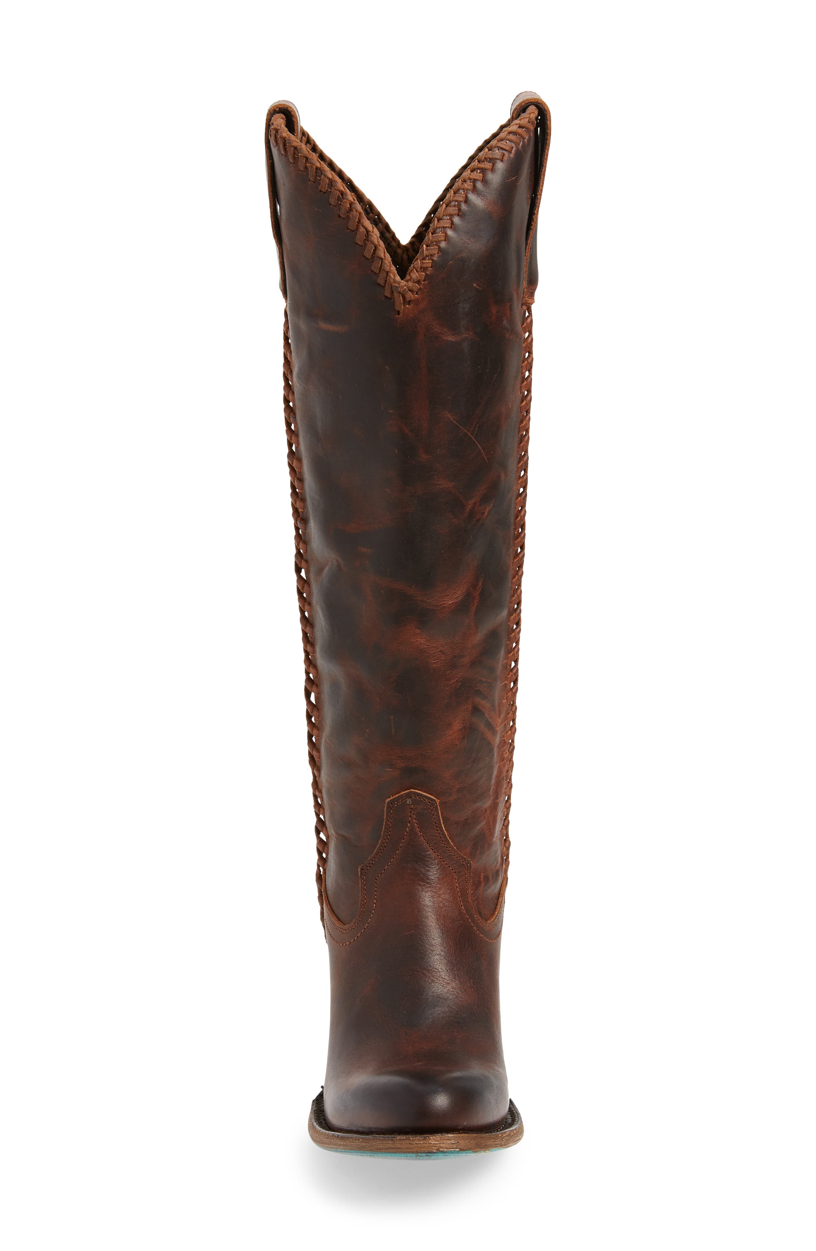 plain jane knee high western boot