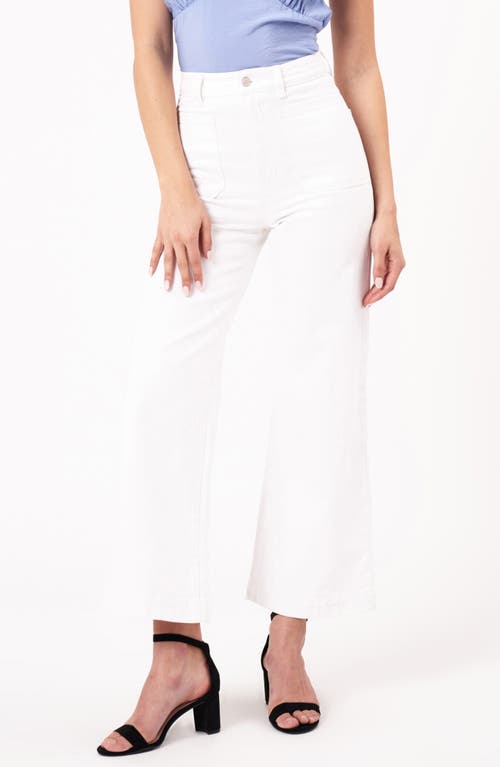 Shop Rolla's Straight Leg Ankle Sailor Jeans In Vintage White