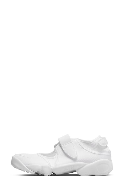 Nike Air Rift Breathe Sneaker In White/white/pure Platinum
