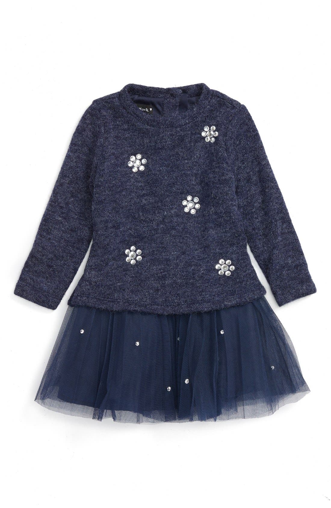 toddler sweater dress with tulle