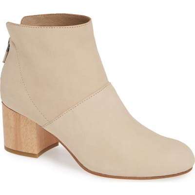 Eileen Fisher Suri Block Heel Bootie, Beige