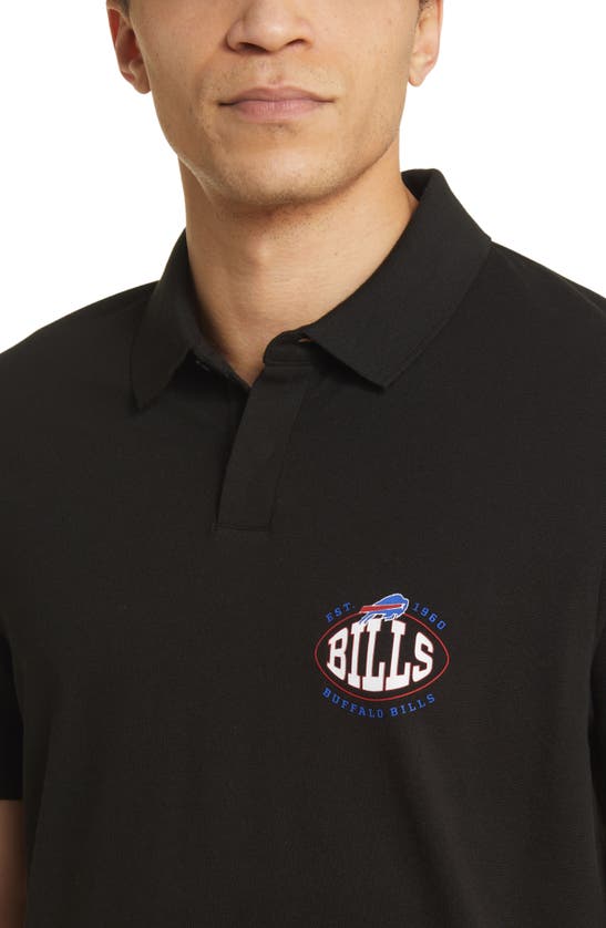 Hugo Boss X Nfl Cotton Polo In Buffalo Bills Black