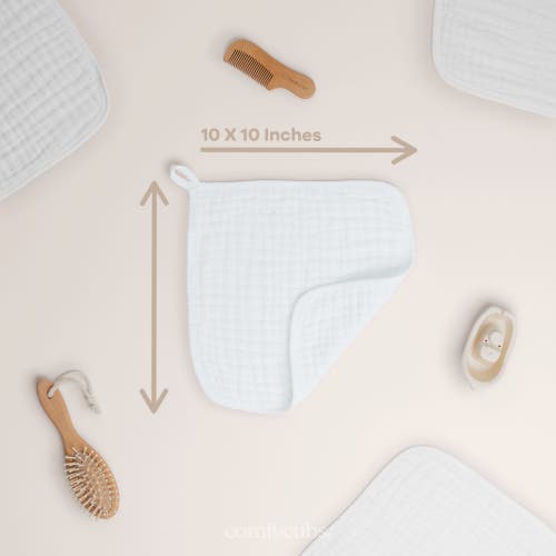 COMFY CUBS COMFY CUBS MUSLIN WASHCLOTHS