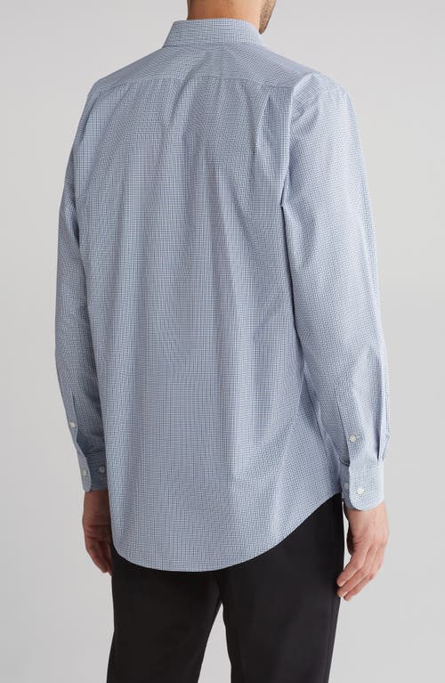 Shop Nordstrom Rack Blue Check Traditional Fit Dress Shirt In White- Blue Bruce Check