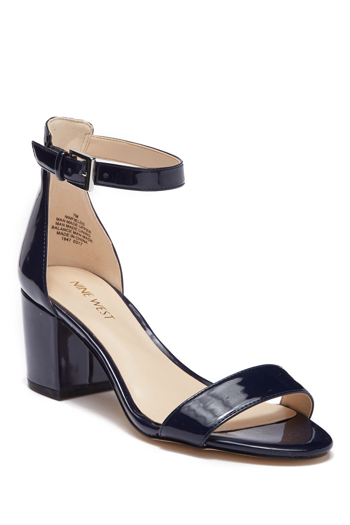 nine west fields block heel sandal