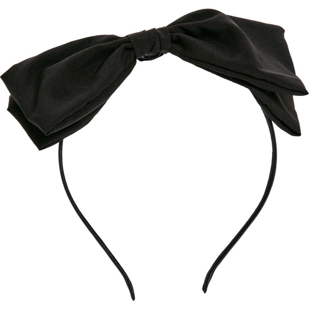 Bp. Oversize Bow Headband In Black