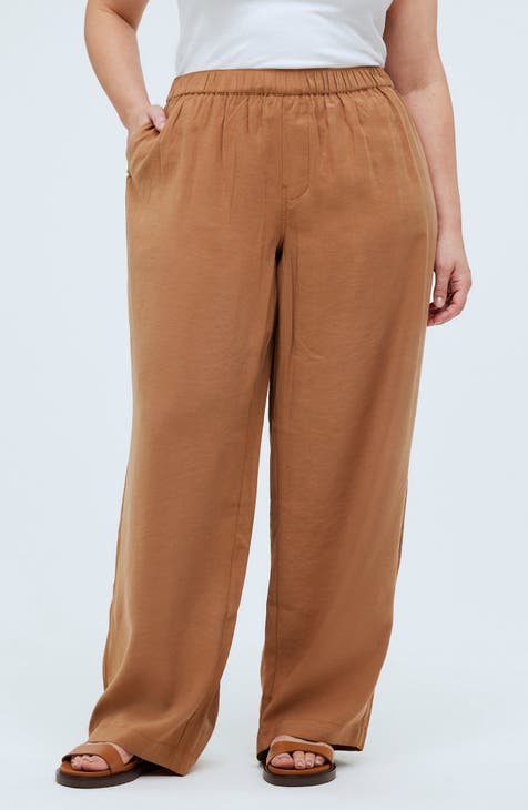 Buy A-IN GIRLS Fashionable Comfortable Wide-Legged Pants in brown 2024  Online