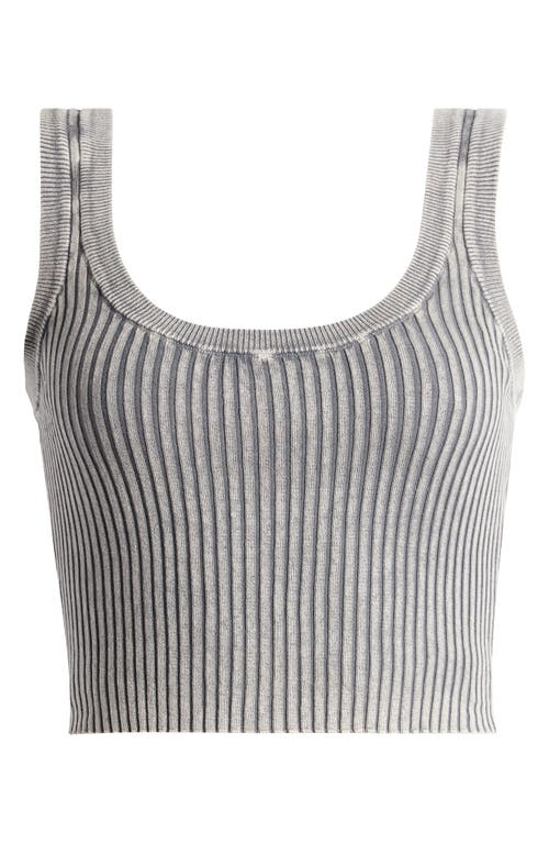 Taylor Crop Sweater Tank in Gray