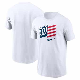 Nike Men's Nike White Los Angeles Dodgers Americana Flag T-Shirt