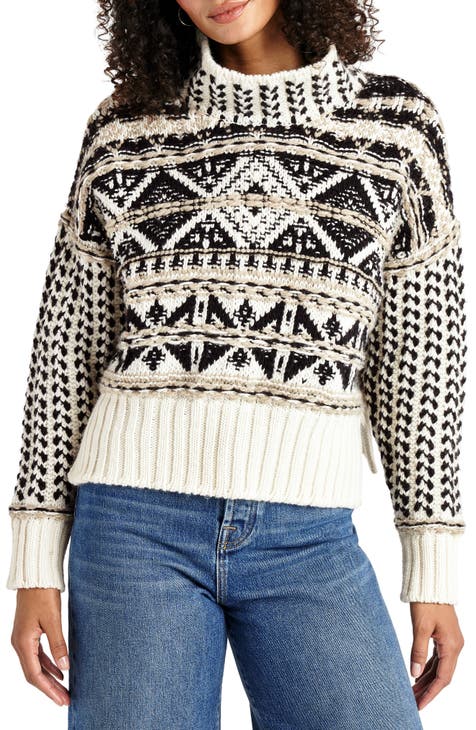 Disney Seashore View Cotton Jacquard Jewel-Neck Sweater