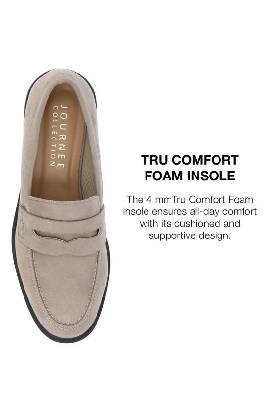 Journee Collection Raichel Penny Loafer In Stone