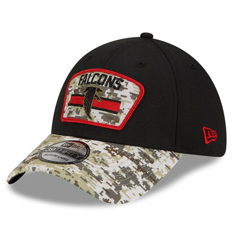 New Era Men's Black-camouflage Atlanta Falcons 2021 Salute To Service ...