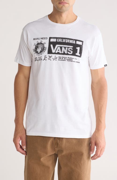 Shop Vans Warehouse Art Ii Graphic T-shirt In White