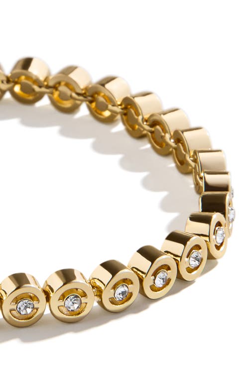 Shop Baublebar Crystal Station Bracelet In Gold