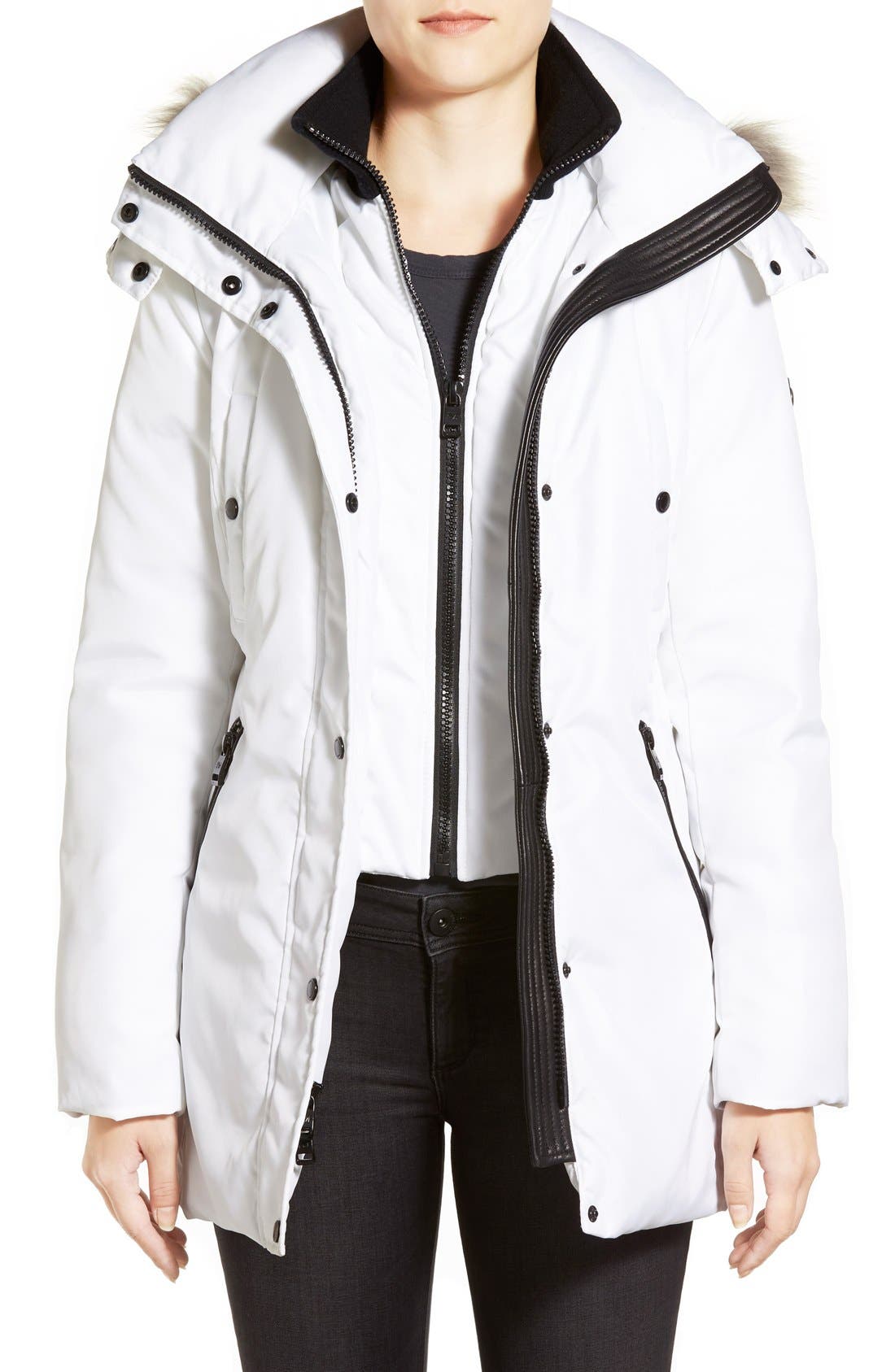 andrew marc coyote fur hooded parka