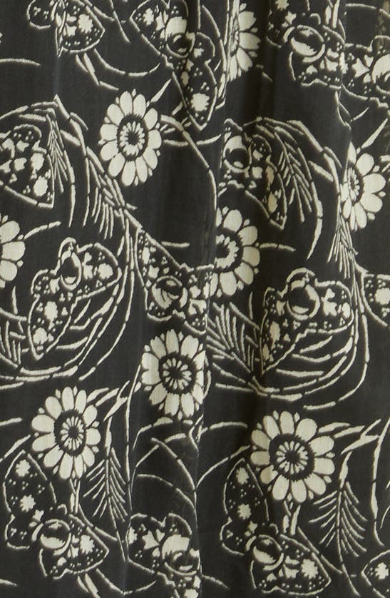 Shop Rebecca Taylor Monarch Fleur Cutout Maxi Dress In Monarch Fleur Black Combo