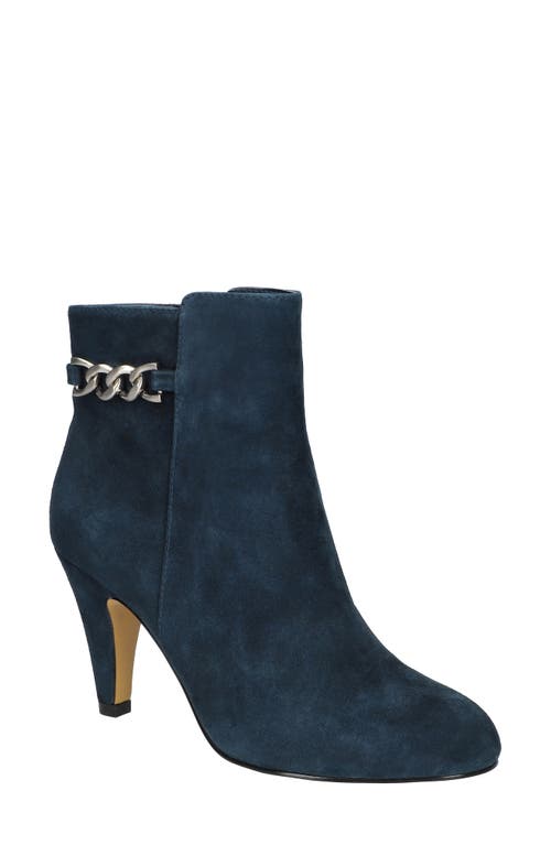 Shop Bella Vita Agnes Bootie In Navy Kidsuede Leather