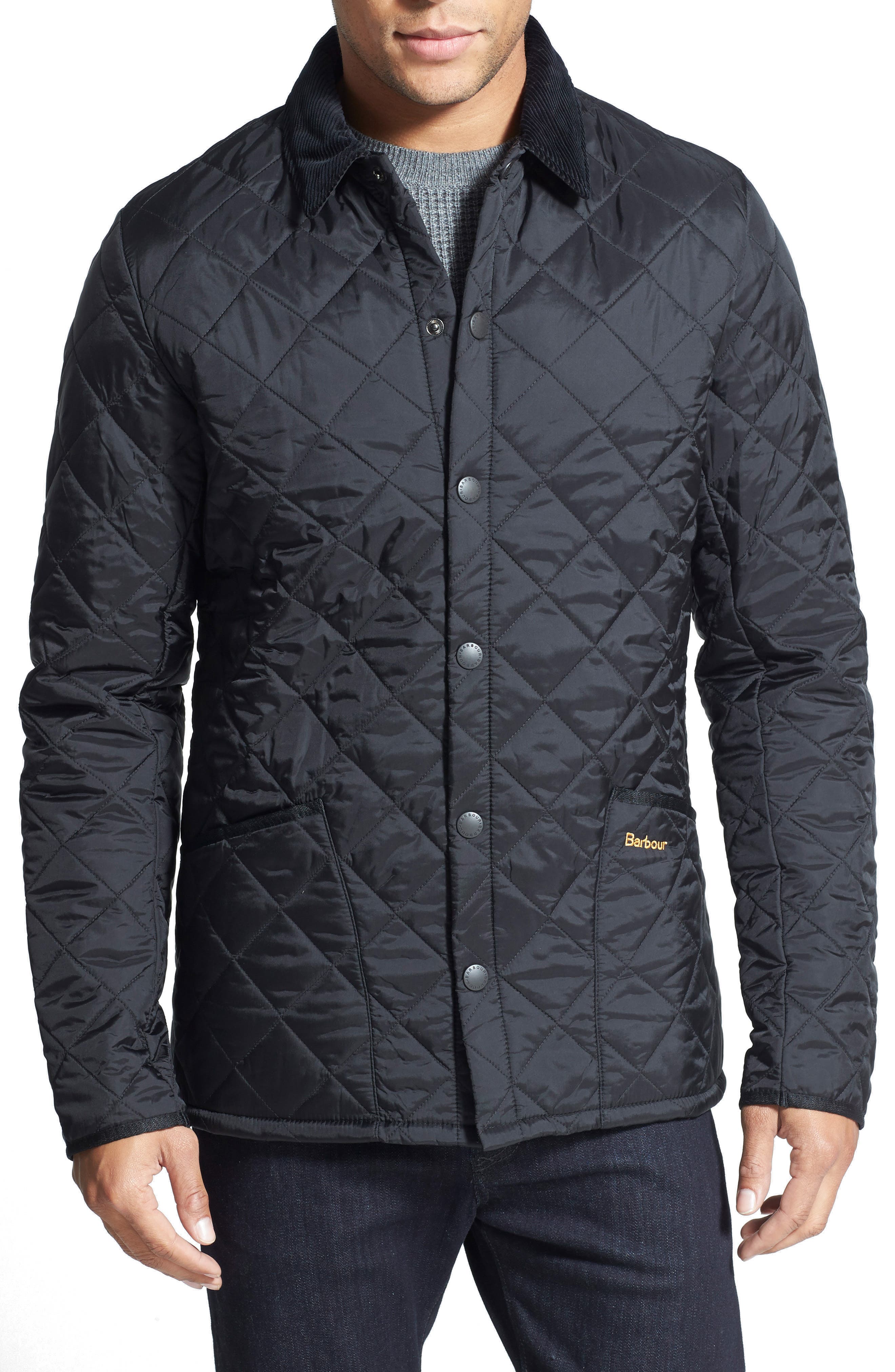 barbour heritage liddesdale quilted jacket black