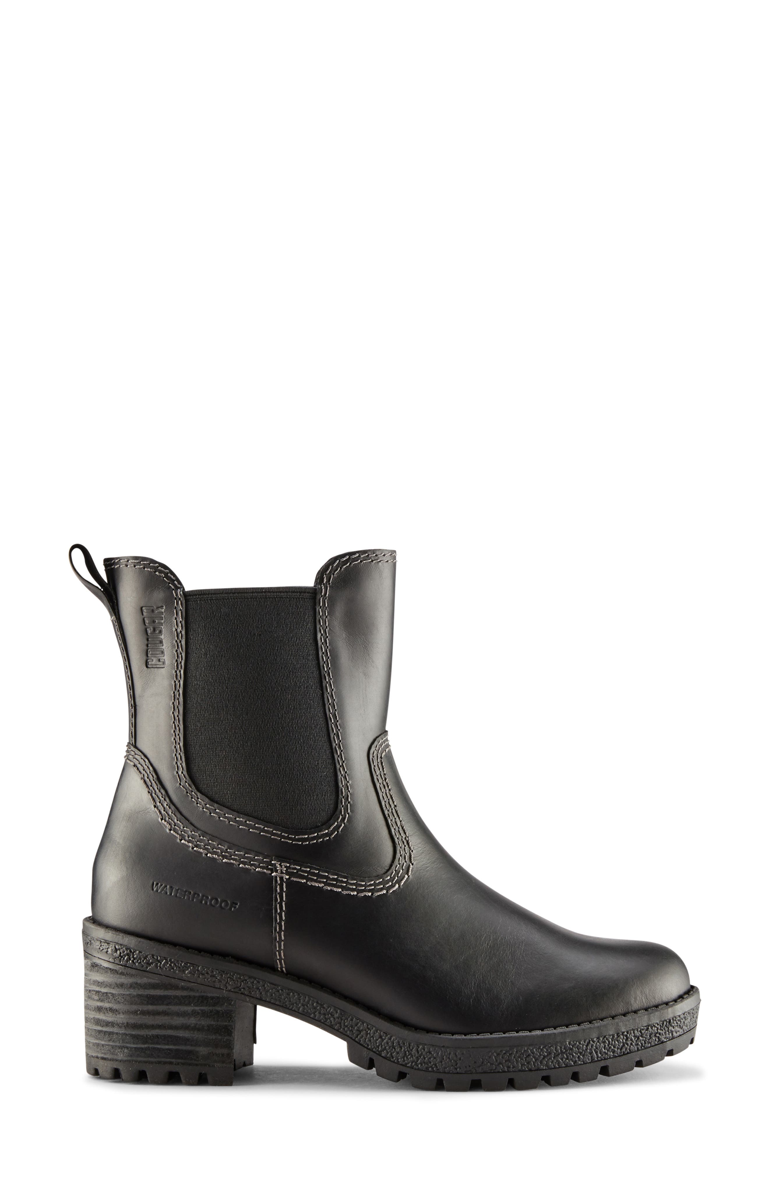 Donna Waterproof Leather Chelsea Boot 