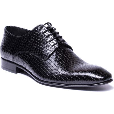 Jared Lang Franco Weave Textured Derby, Black