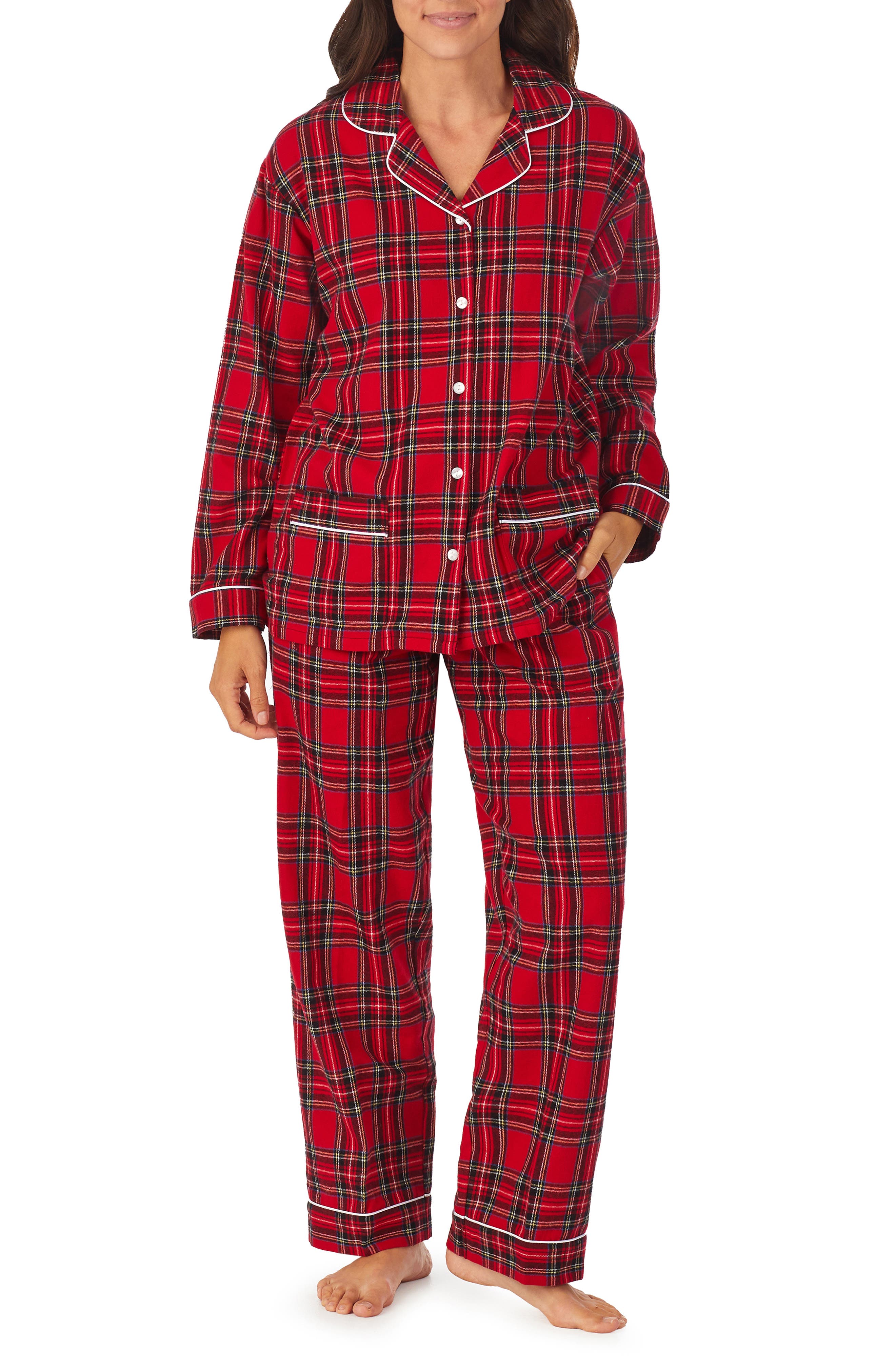 Lanz of Salzburg Pajamas in Red Plaid