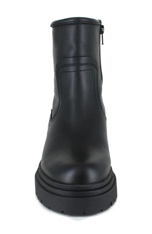 National Comfort Rafaela Platform Bootie In Black Leather