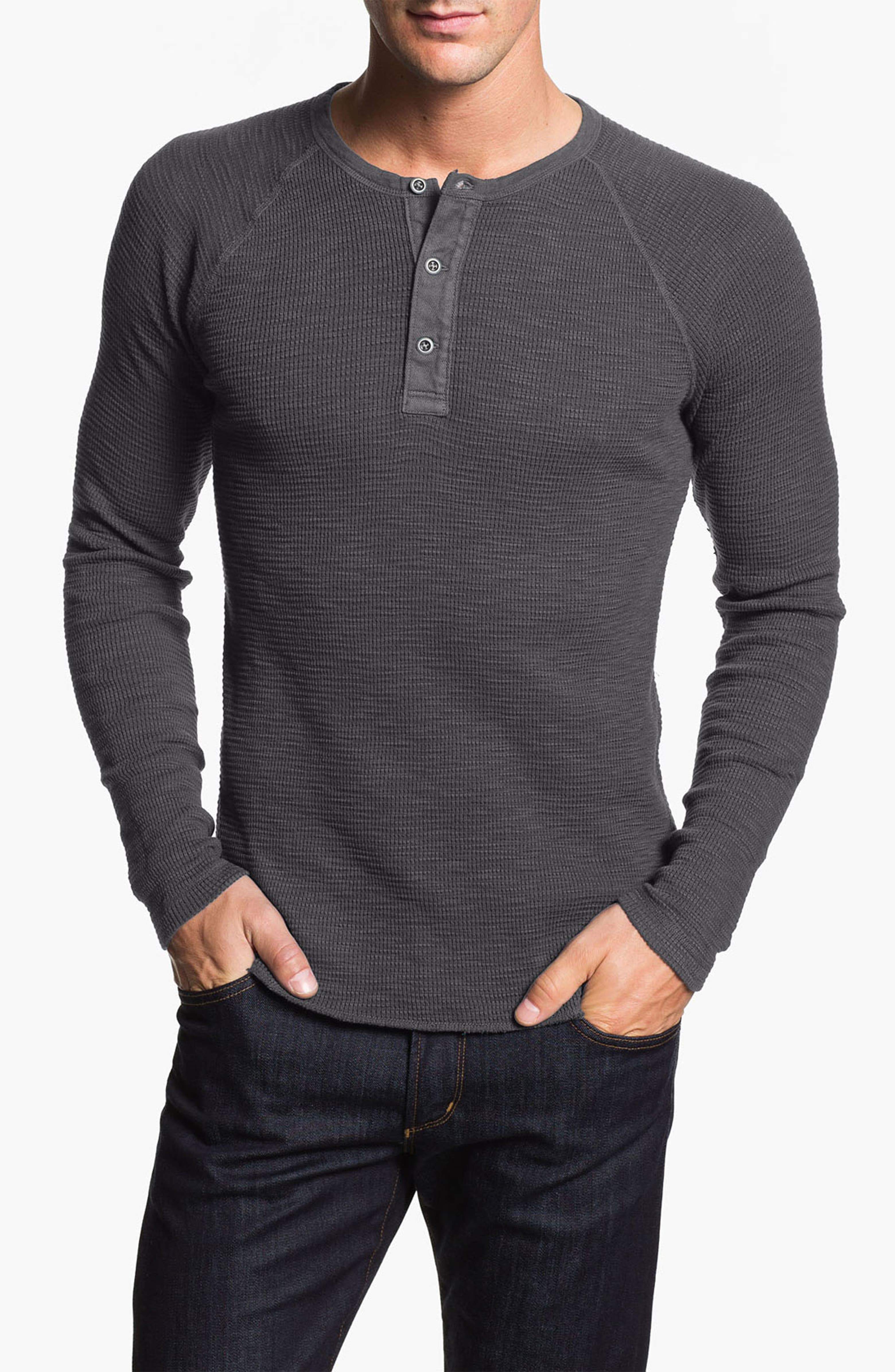 Lucky Brand Waffle Knit Thermal Henley T-Shirt | Nordstrom