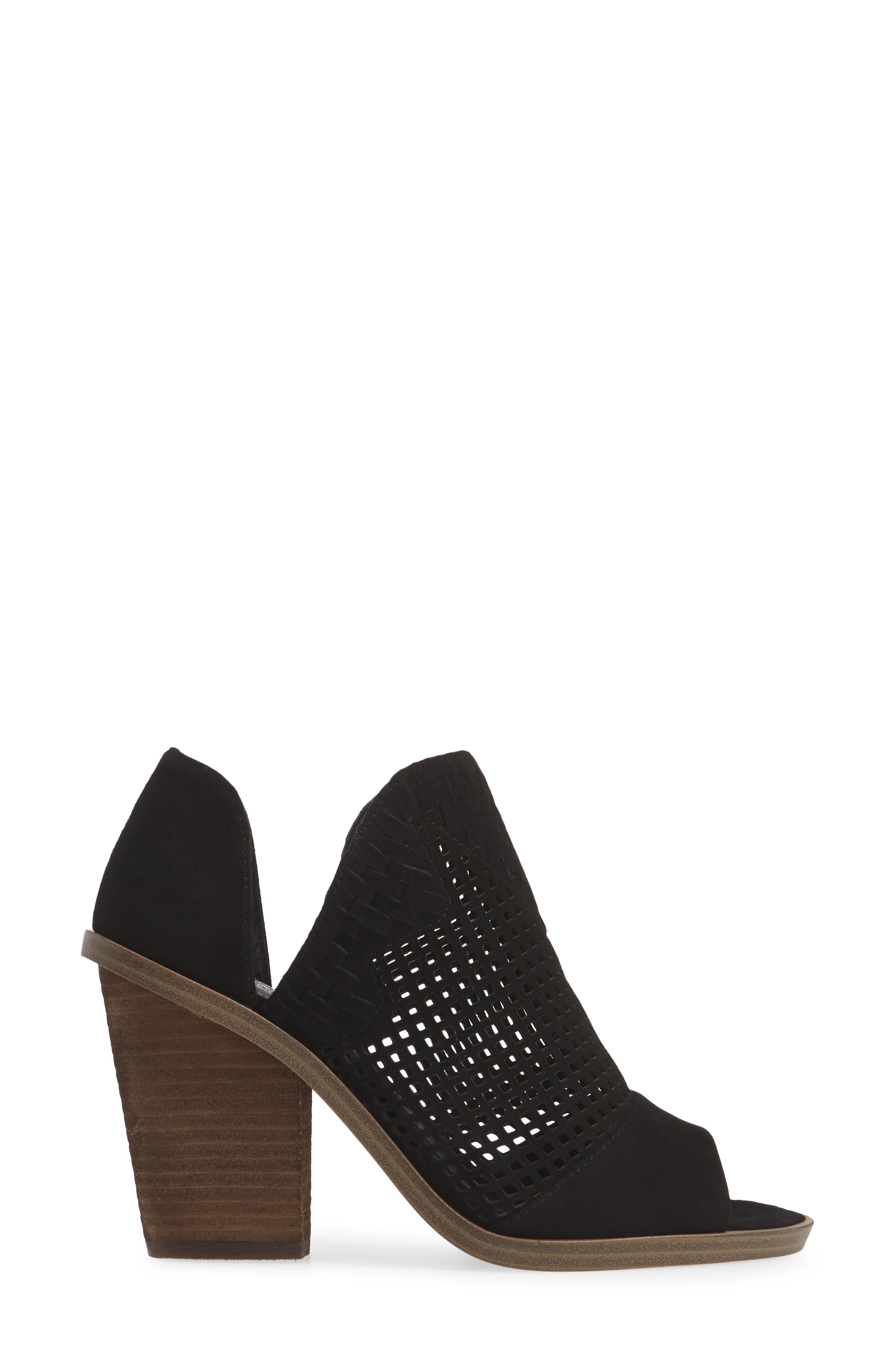 fritzey perforated peep toe bootie