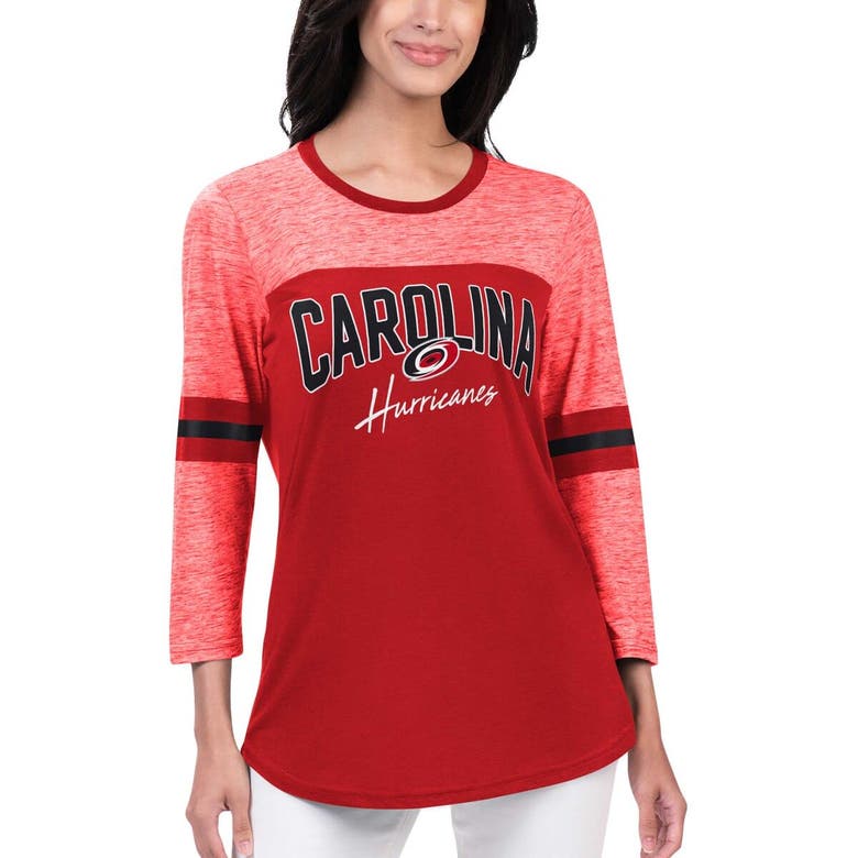 Shop G-iii 4her By Carl Banks Red Carolina Hurricanes Play The Game 3/4-sleeve T-shirt