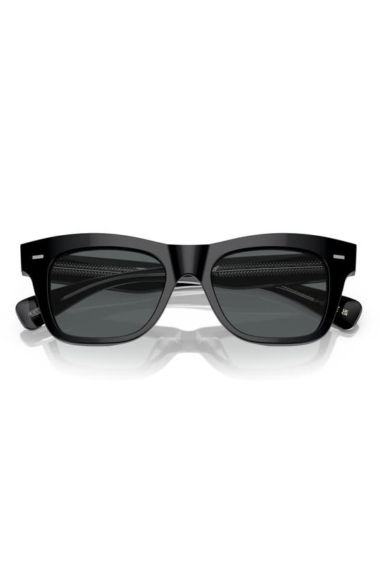 Oliver Peoples Ms Oliver Acetate Square Sunglasses In Black Polarized