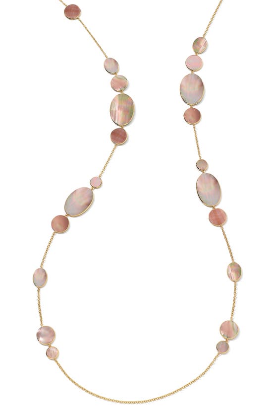 Shop Ippolita 18k Polished Rock Candy Hero Brown Shell Necklace In Gold