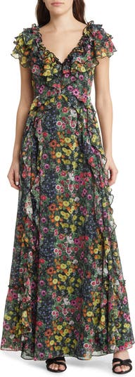 Ted Baker London Adiee Floral Ruffle Dress