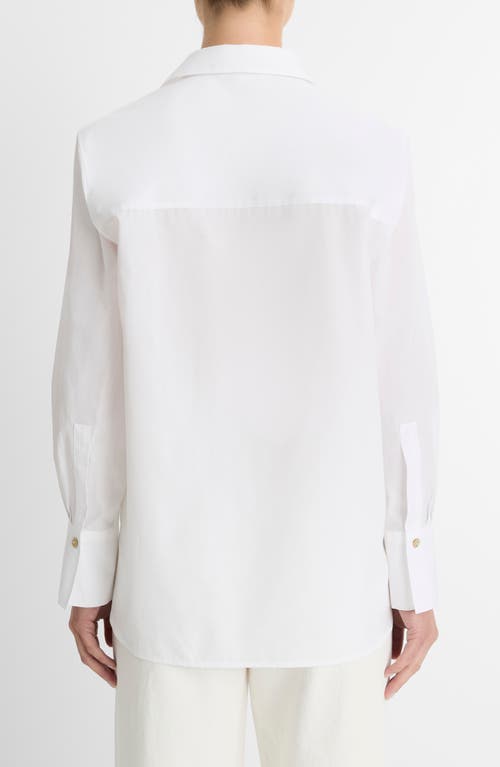 VINCE VINCE RELAXED COTTON BUTTON-UP SHIRT 