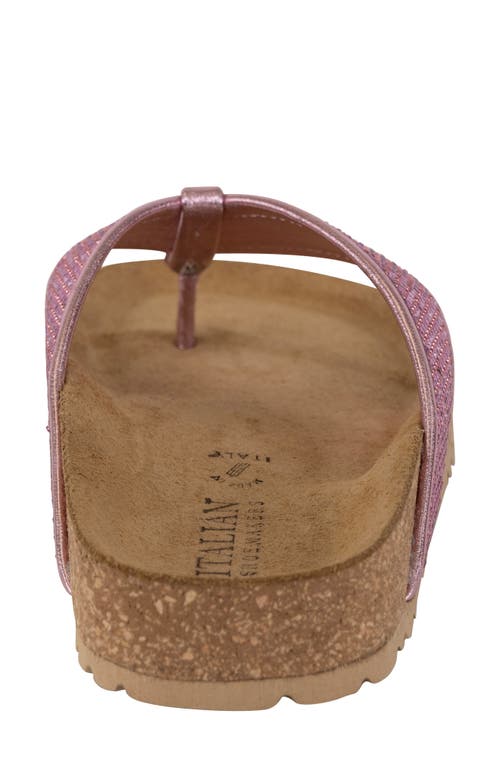 Italian Shoemakers Delani Embellished Flip Flop In Pink
