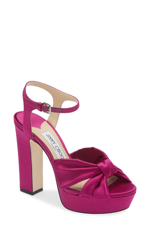 Jimmy Choo Heloise Platform Sandal Boysenberry at Nordstrom,