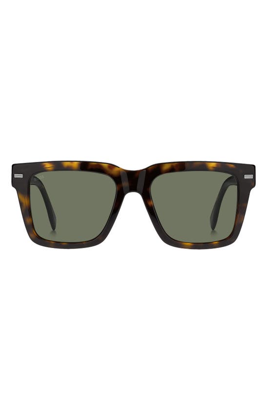 Shop Hugo Boss Boss 53mm Rectangular Sunglasses In Havana