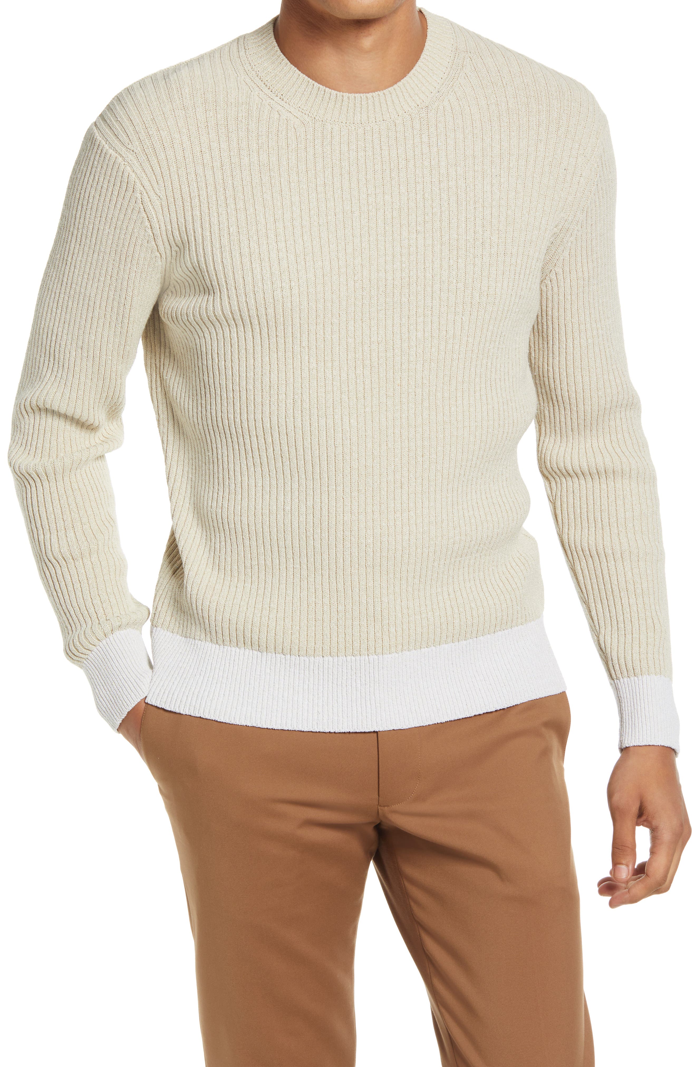 ribbed sweatshirt mens