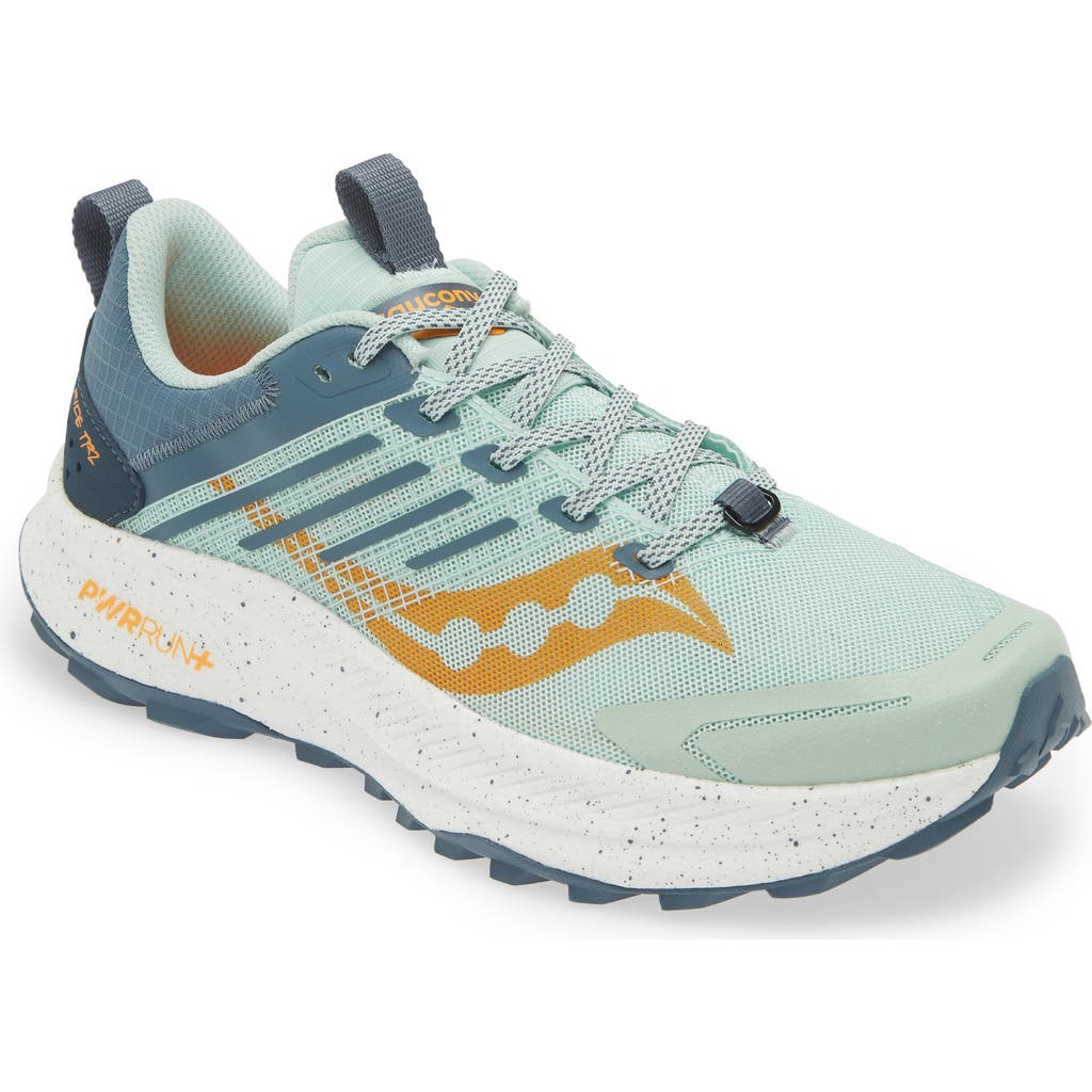 Saucony Ride Tr2 Trail Running Shoe In Jade/mirage