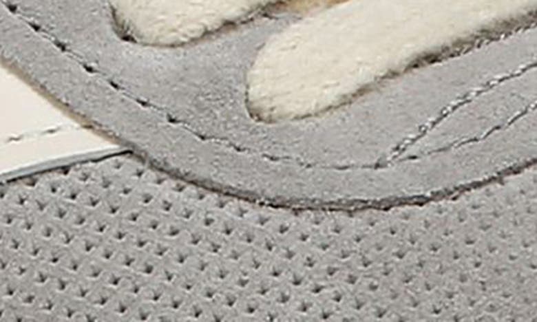 Vince Oasis Mixed Leather Retro Sneakers In Fog Grey