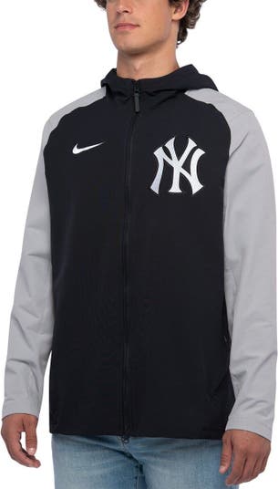 Nike Men's Gray and Navy New York Yankees Game Authentic Collection  Performance Raglan Long Sleeve T-shirt