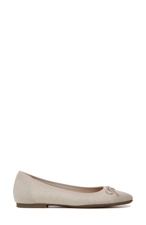 Shop Vionic Klara Knit Ballet Flat In Oatmeal/gold