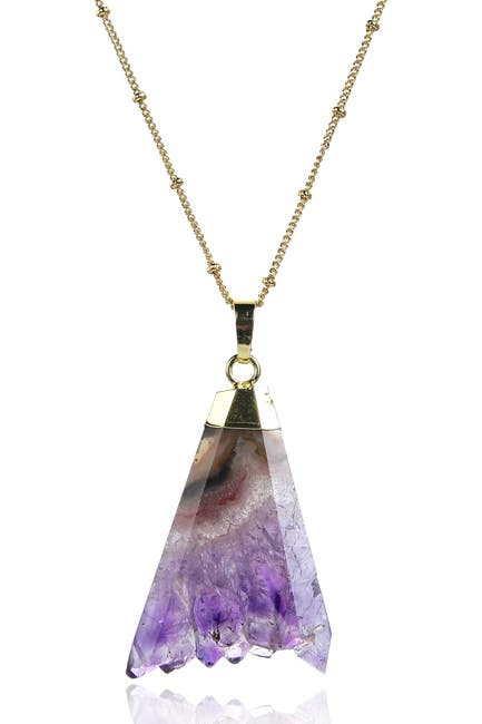 Eye Candy Los Angeles Raw Amethyst Natural Stone Pendant Necklace Nordstrom Rack - Raw Amethyst Pendant Canada