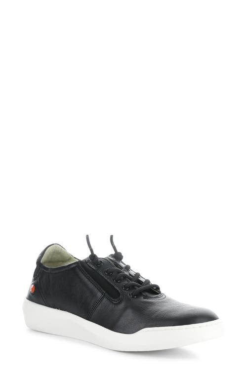 Binn Sneaker in Black Smooth