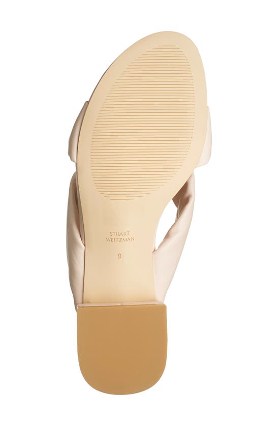 Stuart Weitzman Vacay 35 Block Slide Sandal In Rosewater