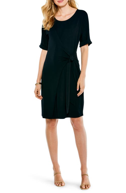 NIC+ZOE Eaze Tie Dress in Black Onyx