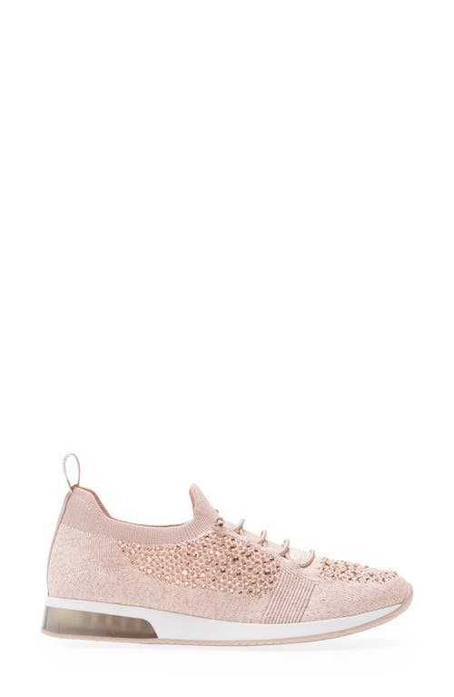 Ara Lyssa Sneaker In Rose Woven Stretch/stones